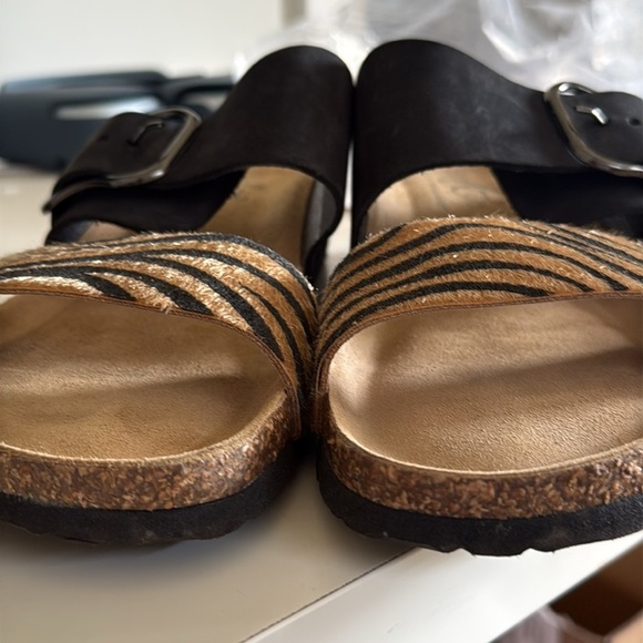 Bos & Co. lapo slide sandal - black nubuck leather Size EU 41/10 - Picture 9 of 9